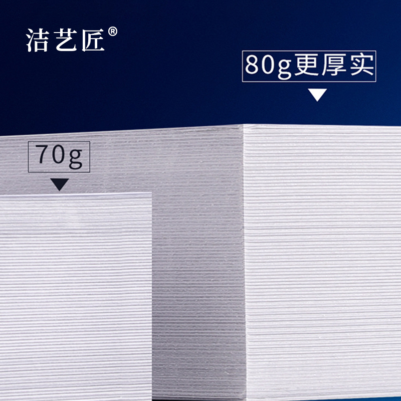 洁艺匠 BG19 A4复印纸 500张/包*5包/箱 绿色高清大图