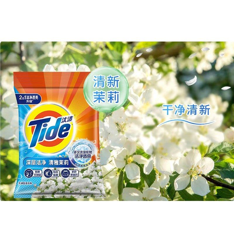 汰渍(TIDE) 1.65KG 深层洁净洗衣粉 清雅茉莉 袋图片