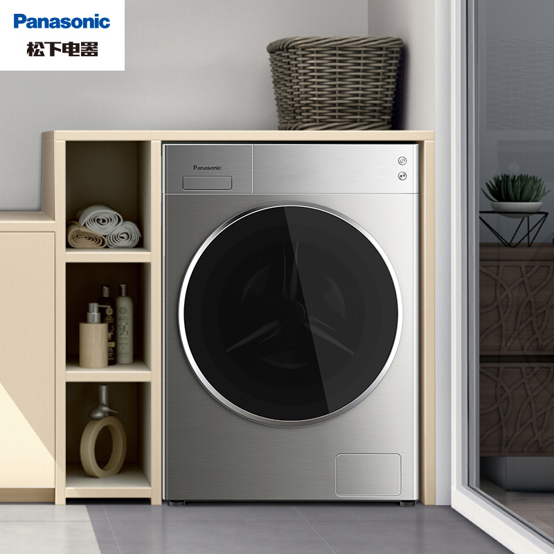 松下xqg100ld2em滚筒洗衣机洗烘一体机10公斤