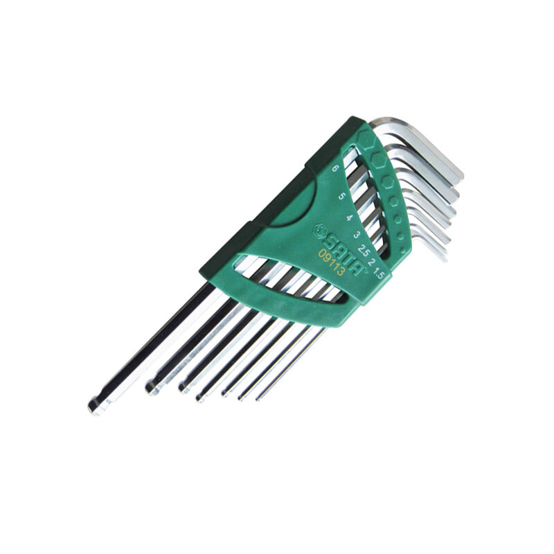 世达(SATA) 09113 7件加长球头内六角扳手组套