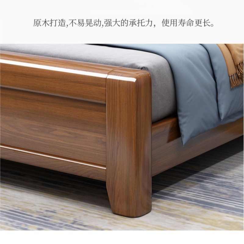 锁匠 简 约 木 质 床高清大图