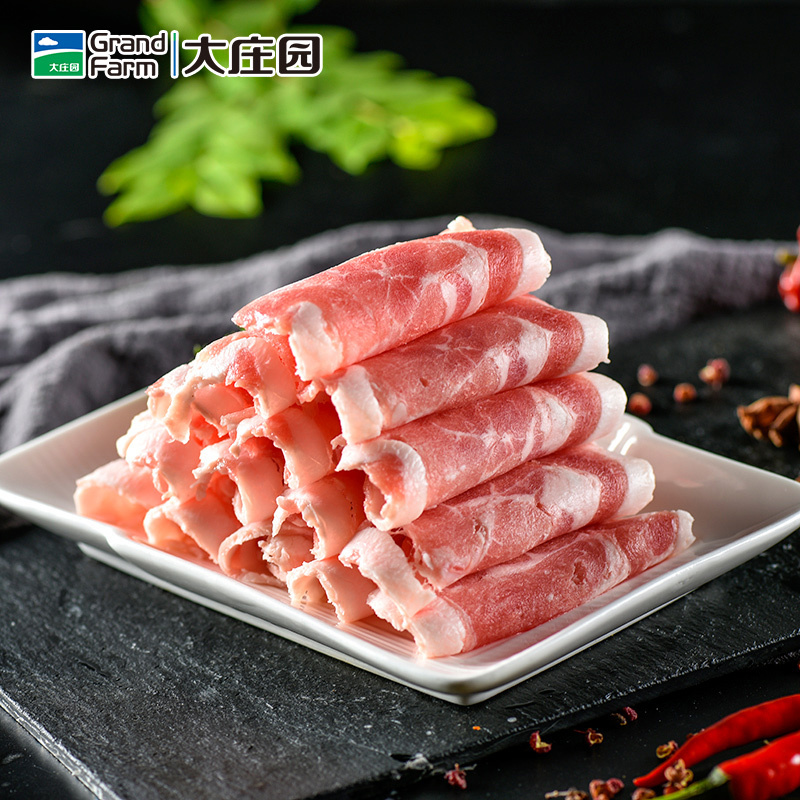 大庄园锡林郭勒盟草原羔羊肉卷300g 国产羔羊肉片 火锅食材 冷冻羊肉生鲜 纯正羔羊肉卷