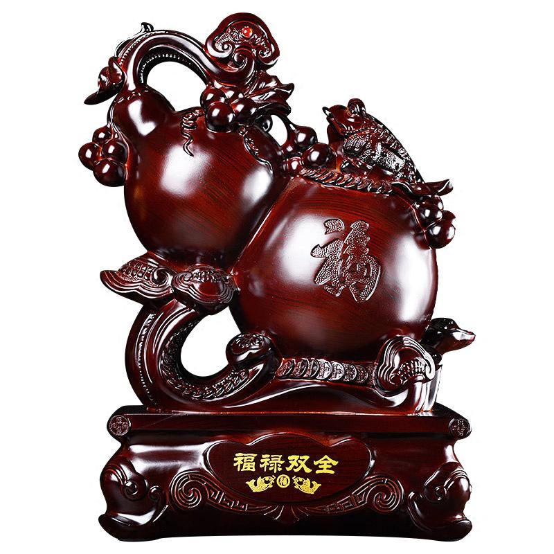 美帮汇福禄双全葫芦摆件家居乔迁新居礼品客厅玄关装饰品高清大图