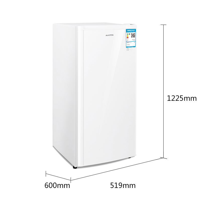 澳柯玛aucma一级能效侧开门立式冰柜全冷冻家用商用欧式母乳柜小冷柜