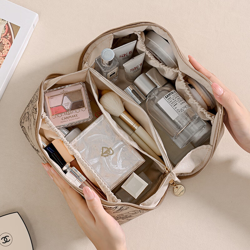 化妆包女2024新款高端便携大容量手提收纳包化妆品高清大图