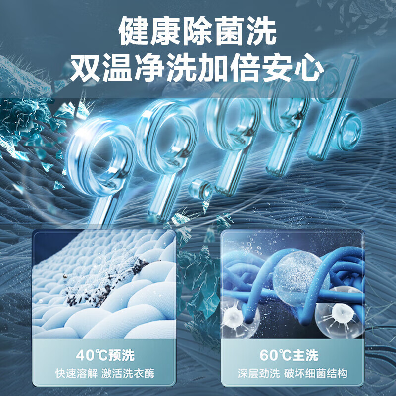 小天鹅(LittleSwan)滚筒洗衣机全自动变频 10公斤大容量家用羽绒服洗可洗 TG100V23WDY