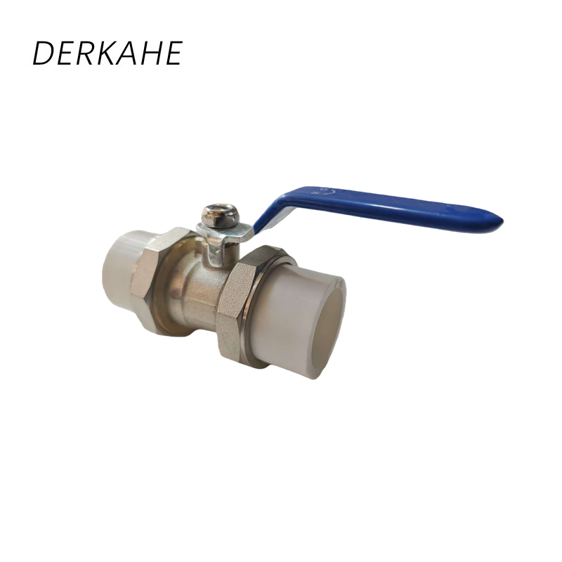DERKAHE 全铜中型PPR双活接球阀 DE50 个高清大图