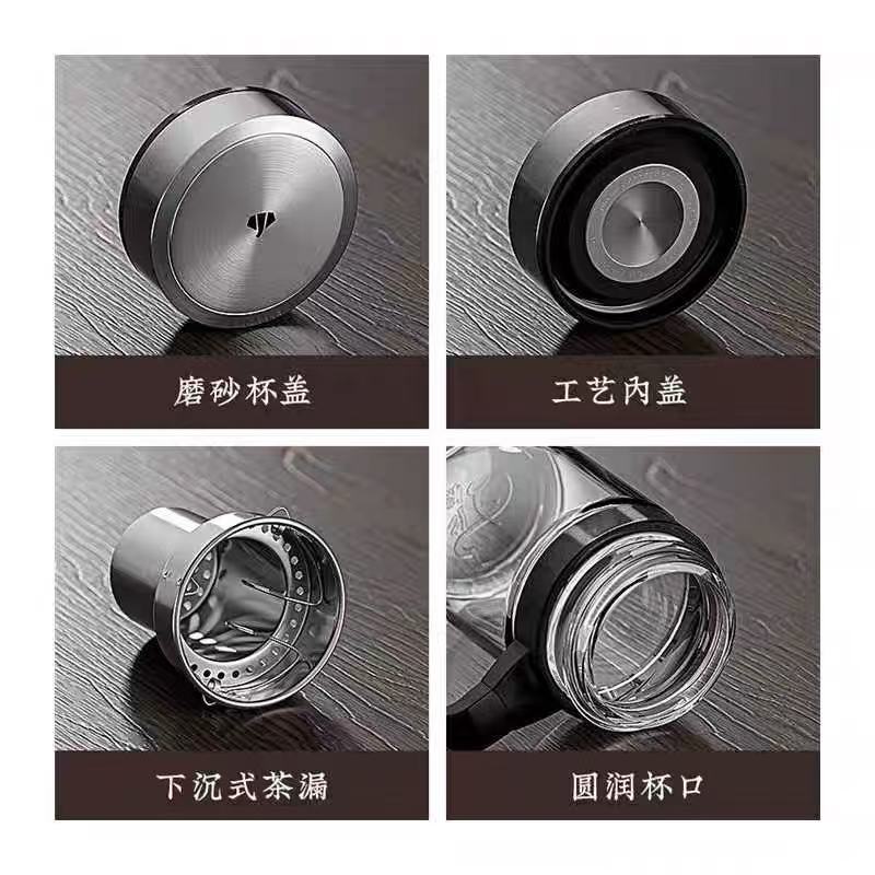 万象单层玻璃杯钛银色 --U219高清大图