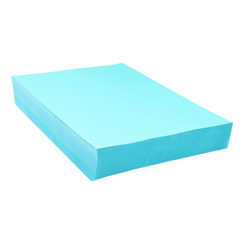 奥驰 彩色复印纸80g浅蓝色 A4 100张/包高清大图