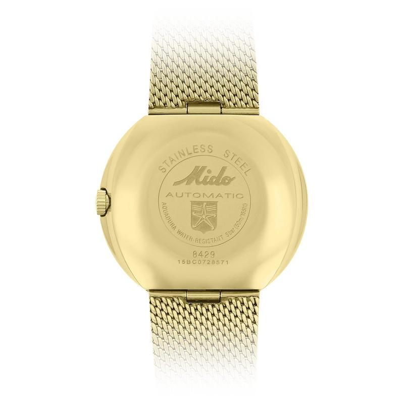 Mido男士黄金调自动机械腕表mm时尚日历防水名品腕表高清大图