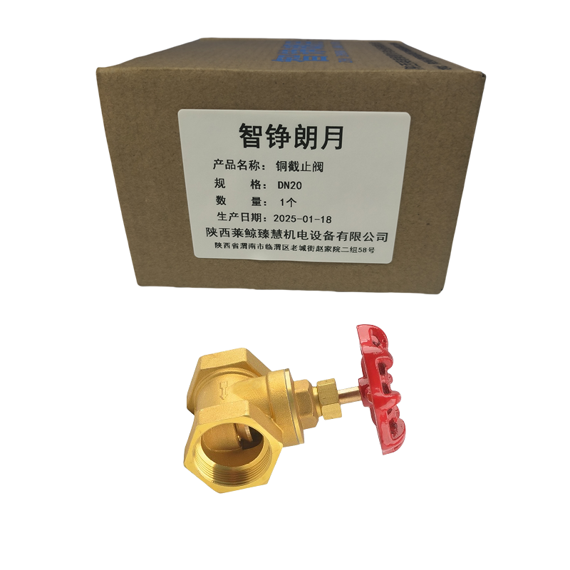 智铮朗月 铜截止阀 DN20 个高清大图