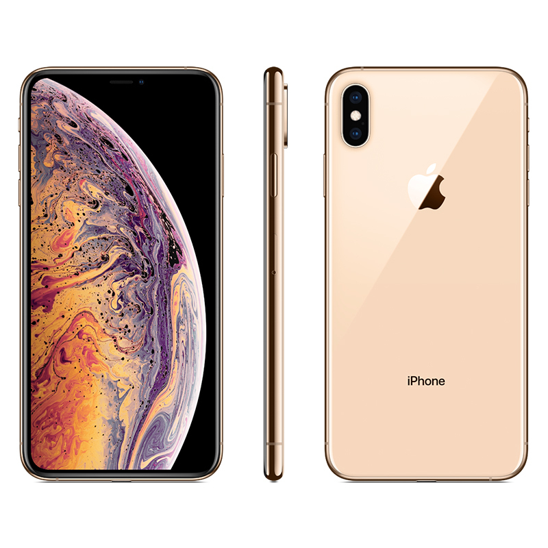 [全套标配]Apple iPhone XS Max 苹果新款 美版有锁全新 完美解锁移动联通电信4G手机 A12仿生芯片 新品全面屏智能手机 金色 256GB