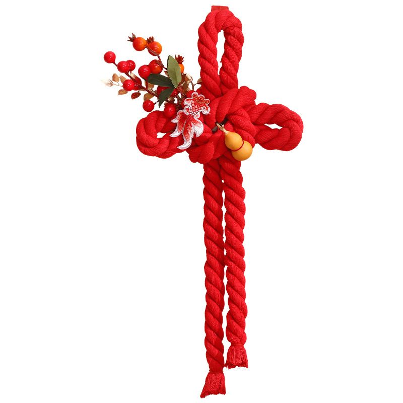 旺得福wangDEFu创意中国节日庆用品精致手工编织喜庆家居点缀品