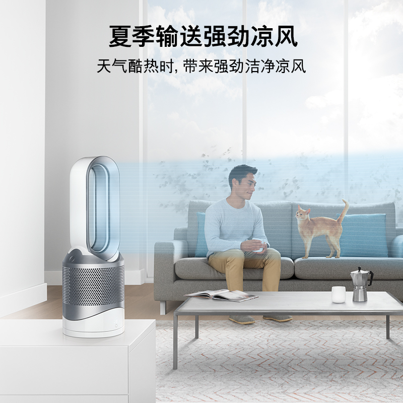 Dyson戴森 空气净化取暖器 家用暖风 兼具空气净化器取暖器风扇功能 家电 HP00