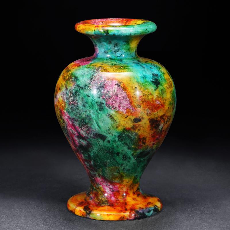 台湾七彩玉 花瓶