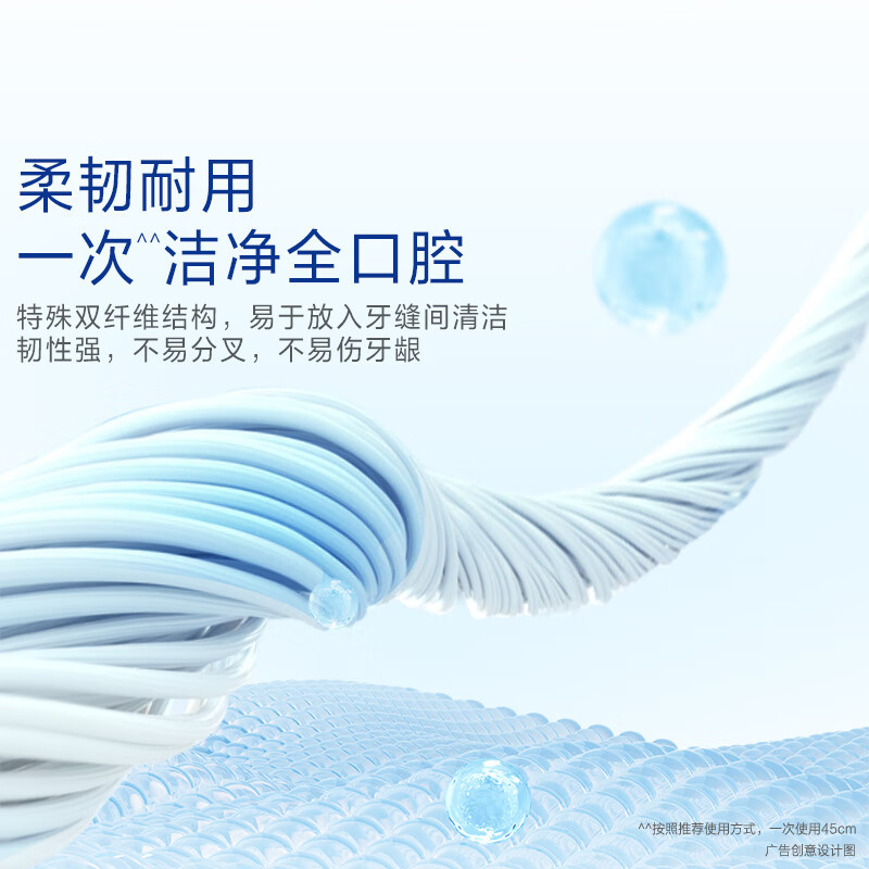 欧乐-B(Oral-B) 专业洁齿微蜡牙线 超细便携 50m*4盒装超细扁牙线细滑线 清洁齿缝高清大图