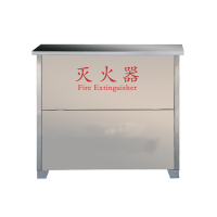 俊烨 304不锈钢灭火器箱0.6mm厚可放置3kg二氧化碳灭火器4个二氧化碳灭火器存储箱3kgX4位箱(空箱)