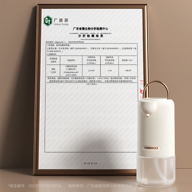 大宇(DAEWOO)洗手液机抑菌款HS02S高清大图