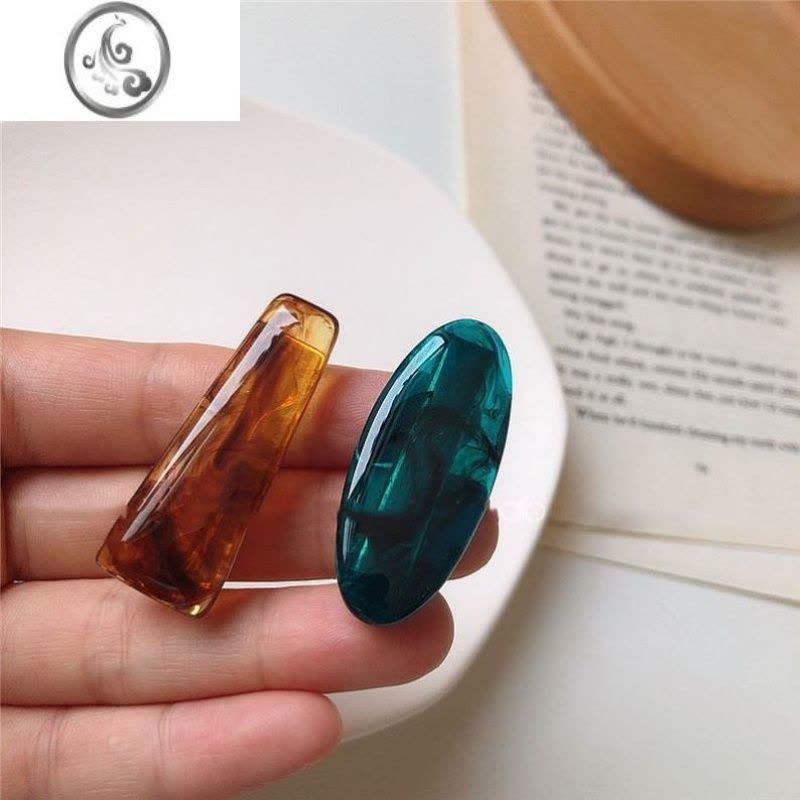 JiMi果冻色刘海夹侧边前额夹子女边夹韩式ins发夹碎发夹2023新款图片