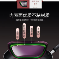 苏泊尔(SUPOR) 平底锅不粘锅煎锅火红点聚油底不跑油煎蛋煎饼煎牛排磁炉通用 26cm PJ26K3 送硅胶铲+锅盖