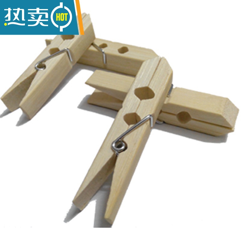 敬平竹夹子大号长款晾晒衣夹衣服夹子传菜夹强力大棚竹夹子果树压枝用 大号长款(2包40个装 ) 尺寸7.2*1.高清大图