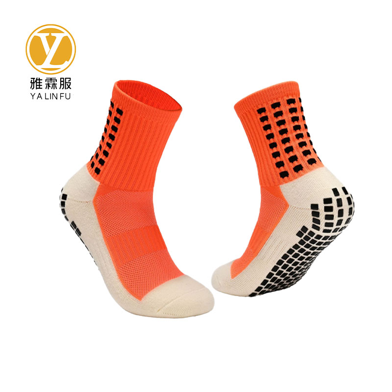 雅霖服 硅胶防滑中筒跑步运动袜YLFWZ104018 双高清大图