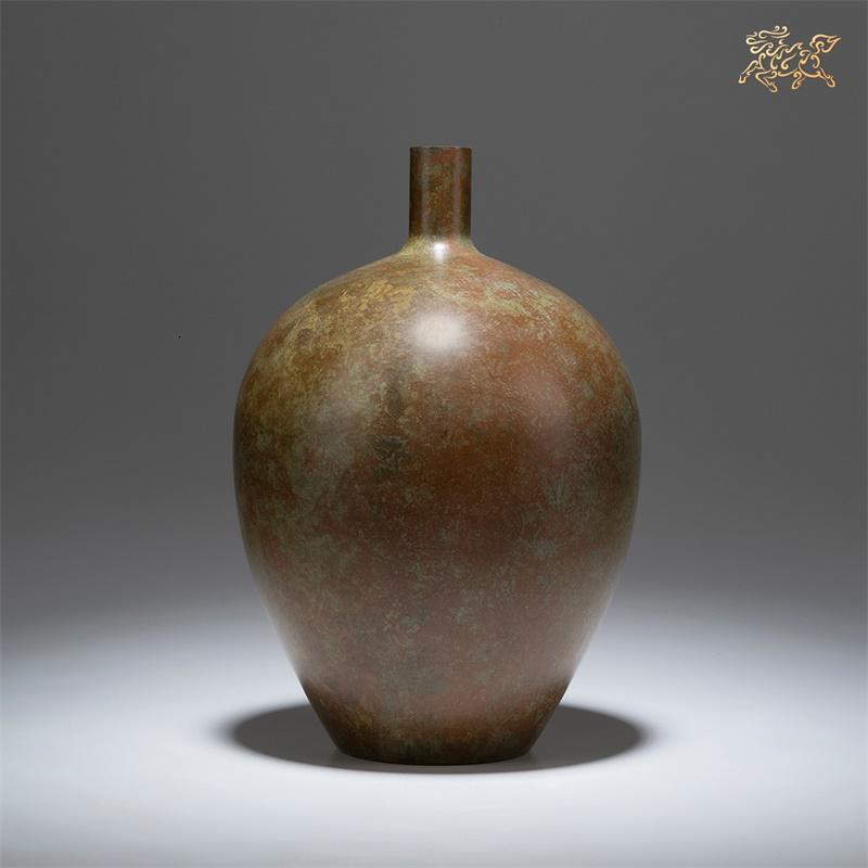 美帮汇全铜摆件《高冈铜器 之九寸兰型》工艺品 饰品 花瓶高清大图