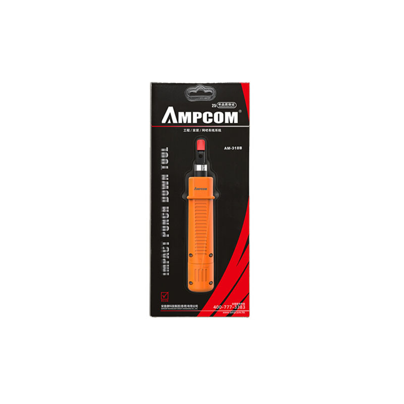 安普康 AMPCOM 网络模块110打线刀配线架打线工具线缆打线器AM318B
