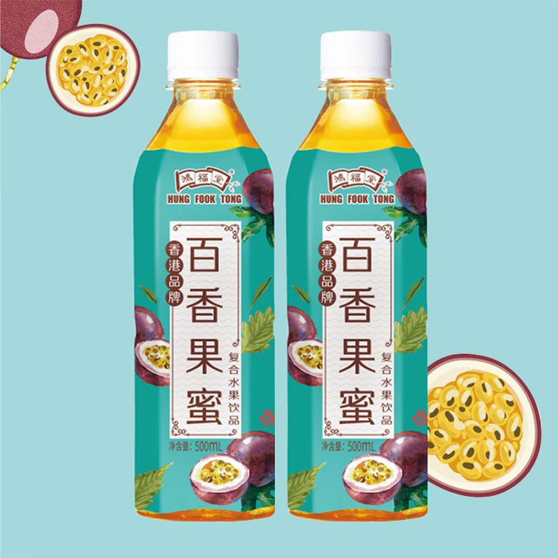 鸿福堂 百香果蜜 500ml*15瓶 箱高清大图