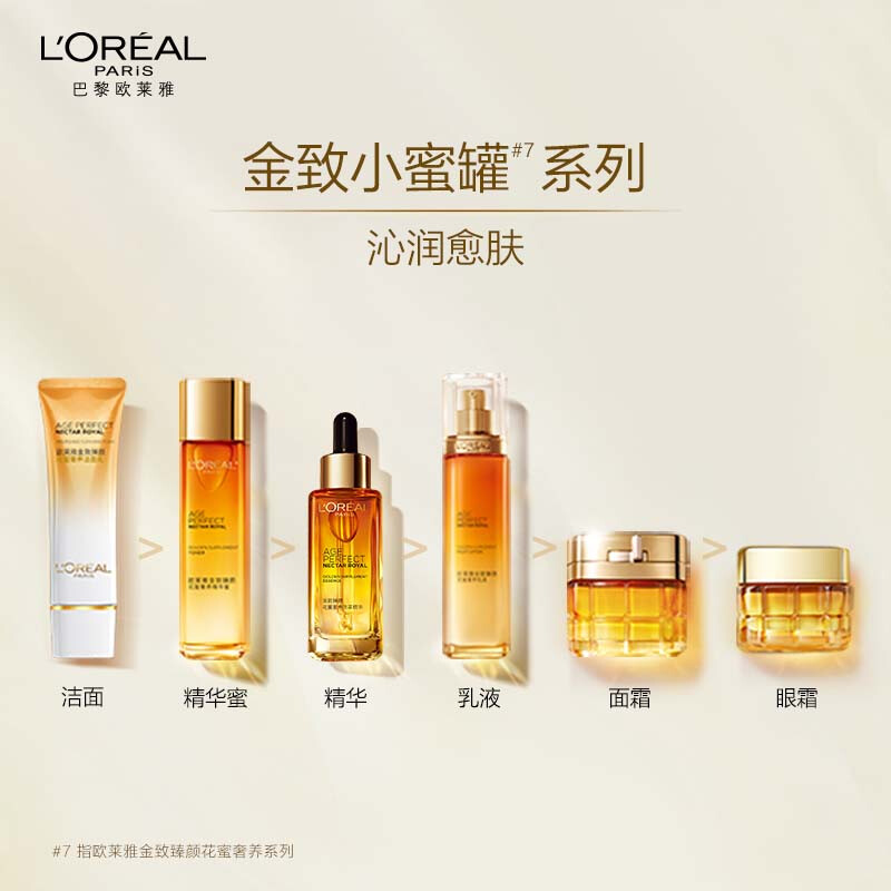欧莱雅金致臻颜花蜜奢养乳液110ml/瓶高清大图