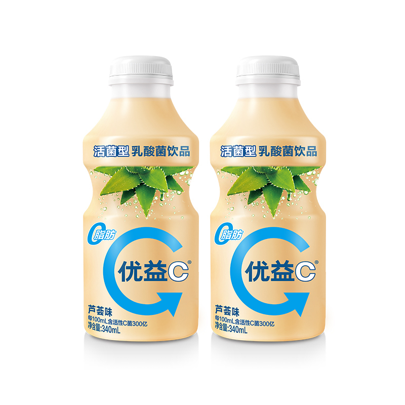 蒙牛 优益C 活菌型乳酸菌乳饮品 芦荟味 340ml