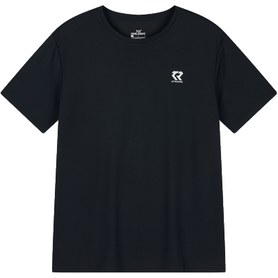 361°运动T恤男夏季新款训练速干衣652424121V 3XL 超级黑