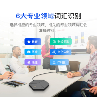 科大讯飞(iFLYTEK)讯飞会议宝S8企业版 微型远距高清无损专业录音器 语音转文字 会议记录黑色