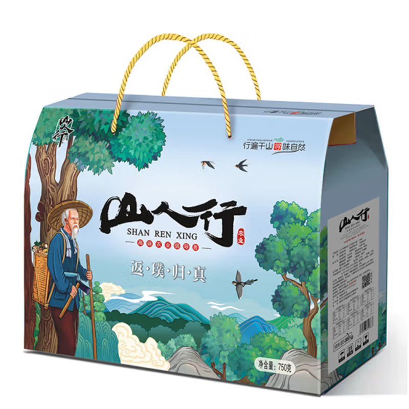 南 太 行 山 货 山人行返璞归真(山珍菌菇礼盒)750克高清大图