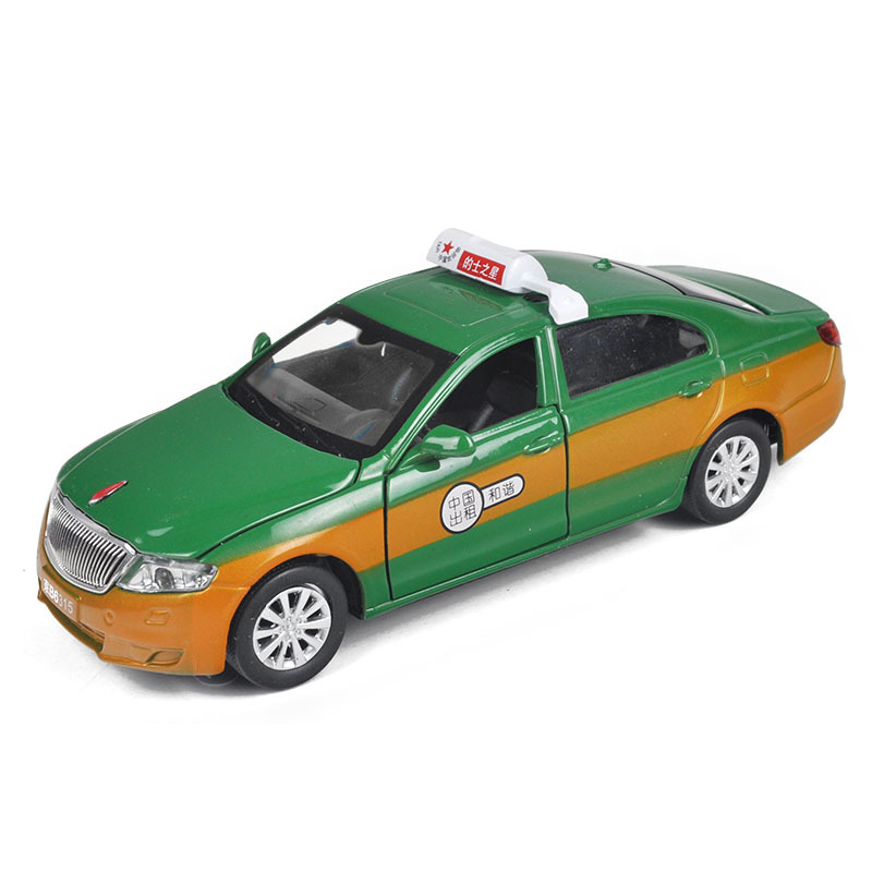 仿真儿童玩具朗逸出租车合金小汽车模型上海北京现代的士回力车音效