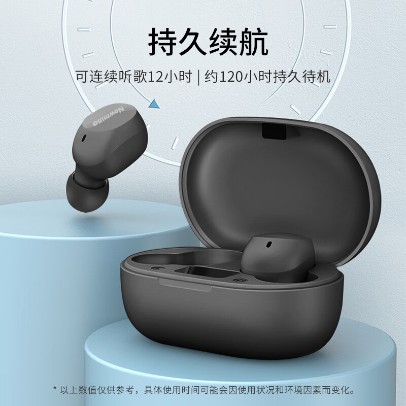 纽曼(Newmine)入耳式TWS真无线蓝牙耳机LY01 (影)高清大图