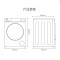 海尔 G100228BD12S 滚筒洗衣机 10公斤 全自动家用超薄大容量 直驱智能投放洗脱一体