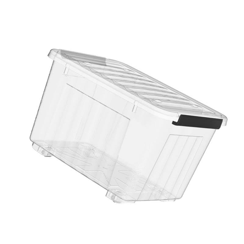 华燏 HY-XZ03 76.5*53.5*43cm 滑轮储物箱 (计价单位:个)透明图片