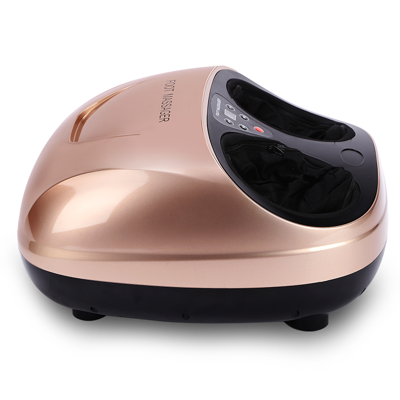 朗康LK-8808 足疗机按摩器 多功能脚底足底足部 腿部按摩器 智能温热辅助按摩仪 3D气囊加热按摩足疗机 金色