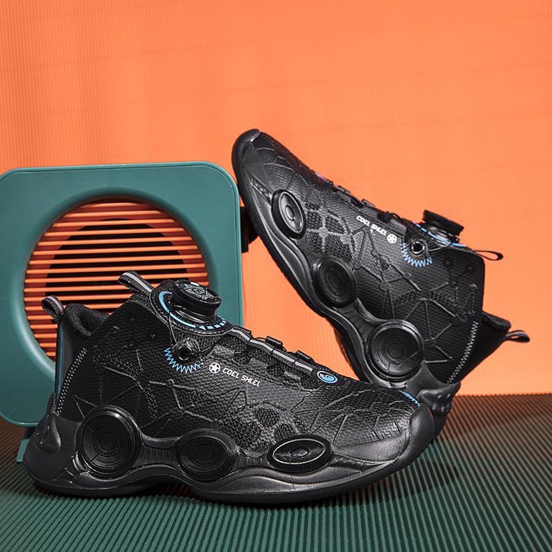 邦塞斯 男女童旋转纽扣运动鞋2022秋冬季新款儿童鞋子鞋跑步鞋