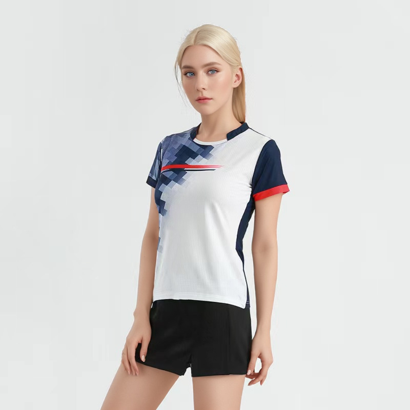 健訫奕天羽毛球服BK667 白色 XL