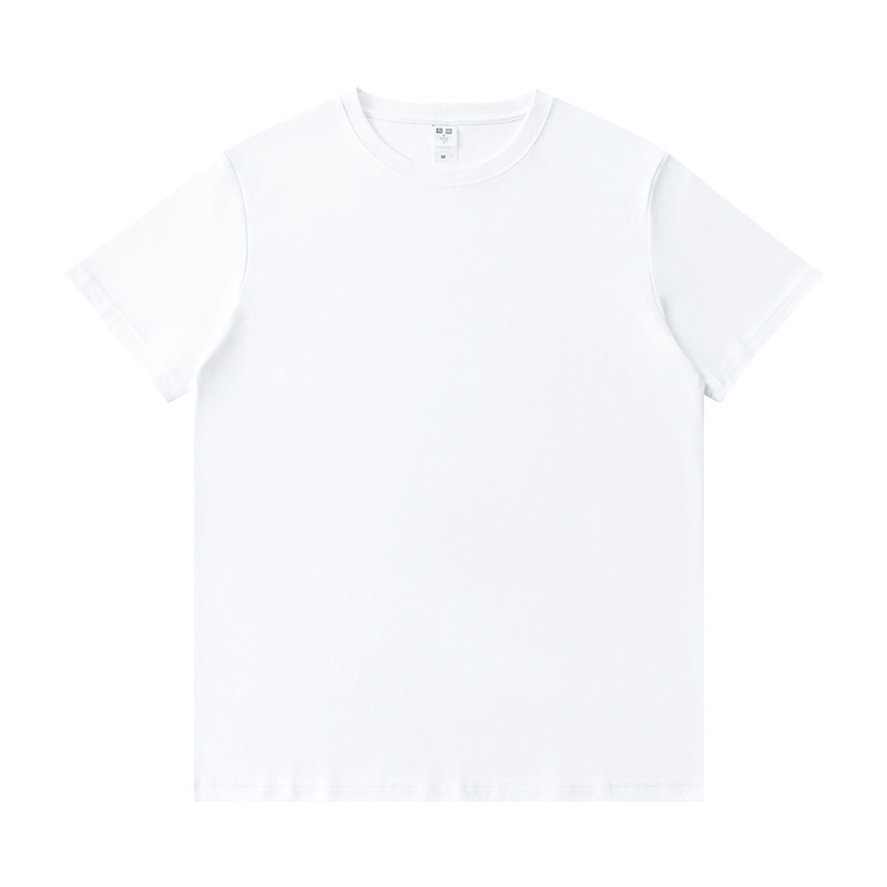 苏宁极物联名短袖男女230g双面布t恤纯棉男装夏季半袖纯色重磅精梳棉