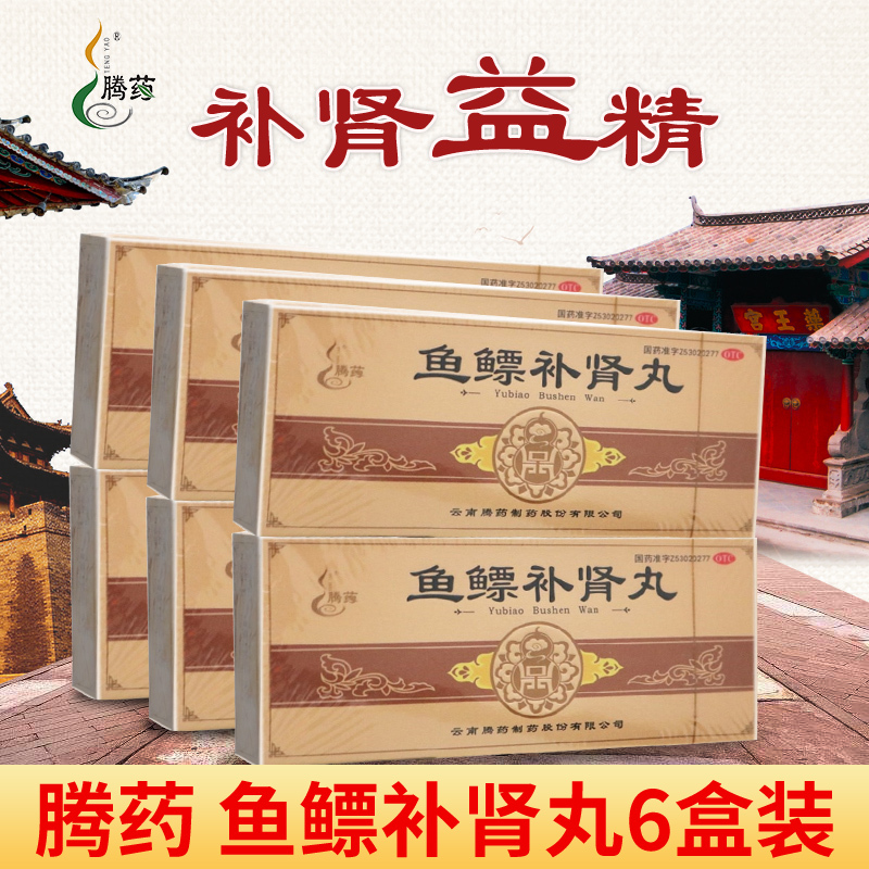 腾药 鱼鳔补肾丸10丸*6盒 补肾益精 用于肾阳虚弱、肾精亏损所致头昏 眼花 耳鸣 腰痛酸软高清大图