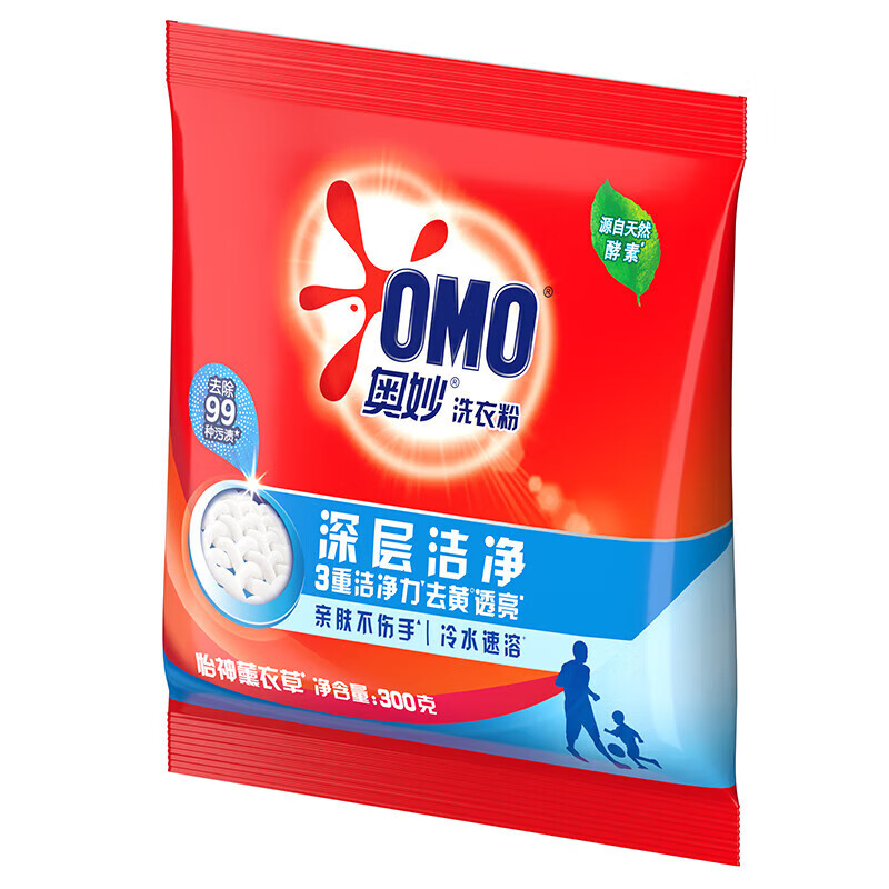 奥妙深层洁净洗衣粉 300G 单位: 单位:袋高清大图