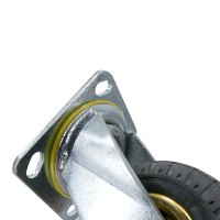 冰禹 SNyl-603 4/5/6/8寸转向高弹力静音脚轮 重型工业轮橡胶轮 重型手推车平板车脚轮 重型 6寸单轮子