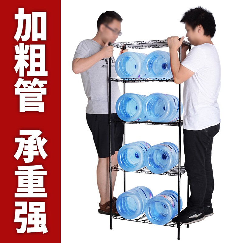 厨房置物架落地多层省空间简易蔬菜锅架烤箱微波炉架储物收纳架子收纳层架 三维工匠高清大图
