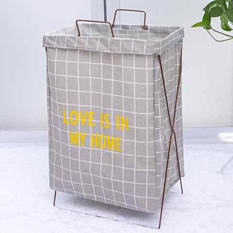 收纳筐可爱卡通布艺落地式脏衣桶白色衣物脏衣篮手提尿布收纳 柠檬黄 13柠檬黄图片