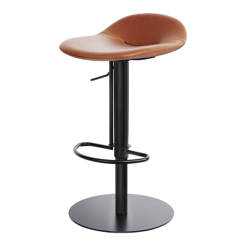和顿吧台椅轻奢升降椅子家用北欧吧台可调高凳子旋转无靠背吧椅现代