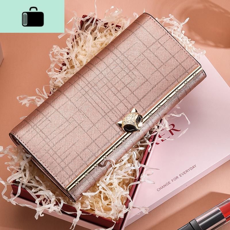 2020时尚新款女士钱包女长款拉链钱夹韩版大容量牛皮手拿包NEW LAKE图片