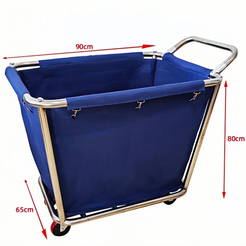 悦兴诚布草车 布草车蓝色